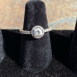 pandora classic halo ring